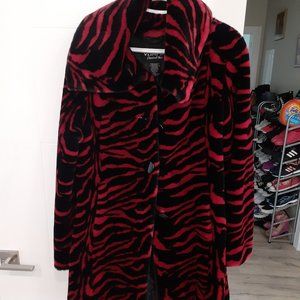 Faux fur winter coat